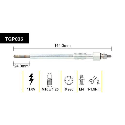 Tridon Glow Plug TGP035