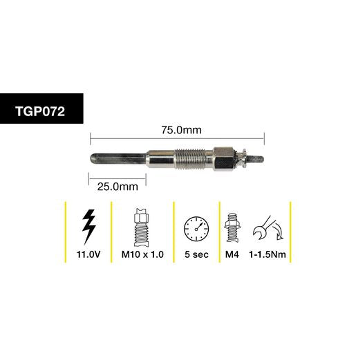 Tridon Glow Plug TGP072