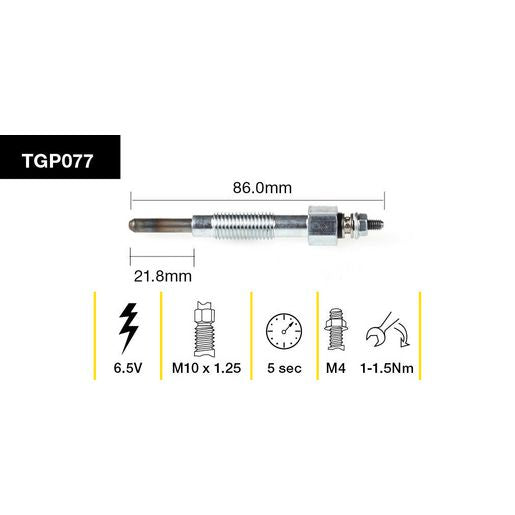 Tridon Glow Plug TGP077