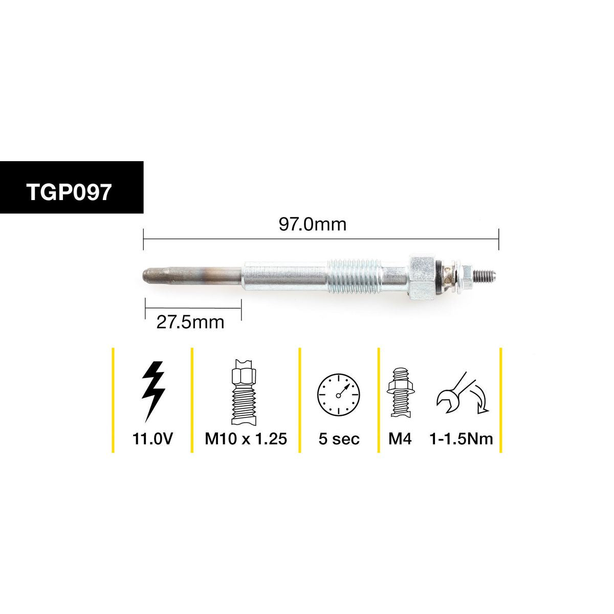 Tridon Glow Plug TGP097