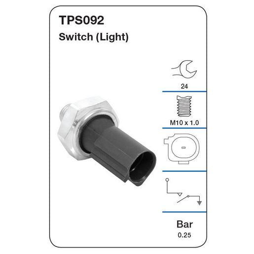 Tridon Oil Pressure Switch TPS092