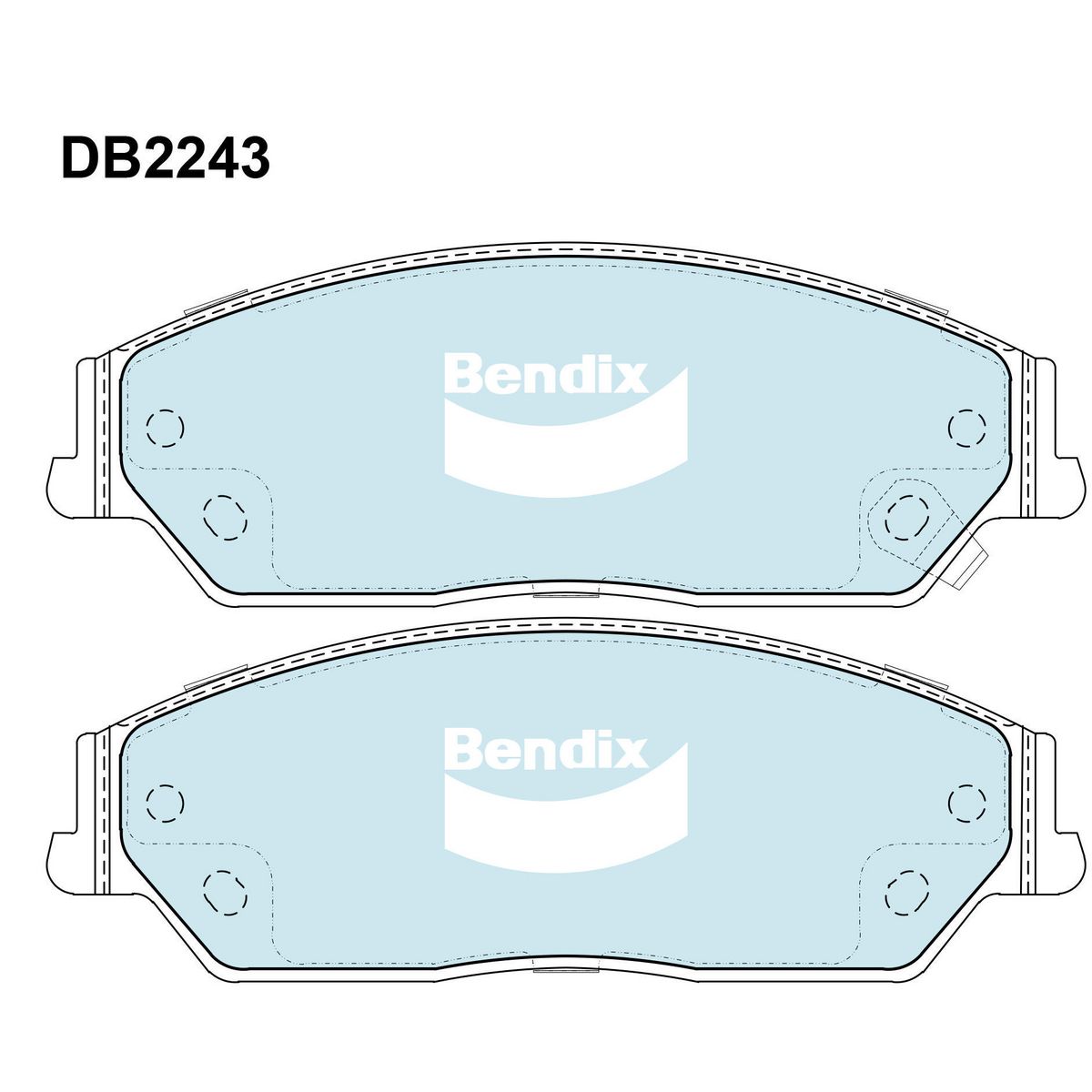 Bendix Ultimate Brake Pad Set Front DB2243 ULT