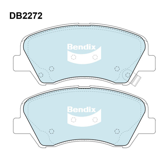 Bendix General CT Brake Pad Set Front DB2272 GCT