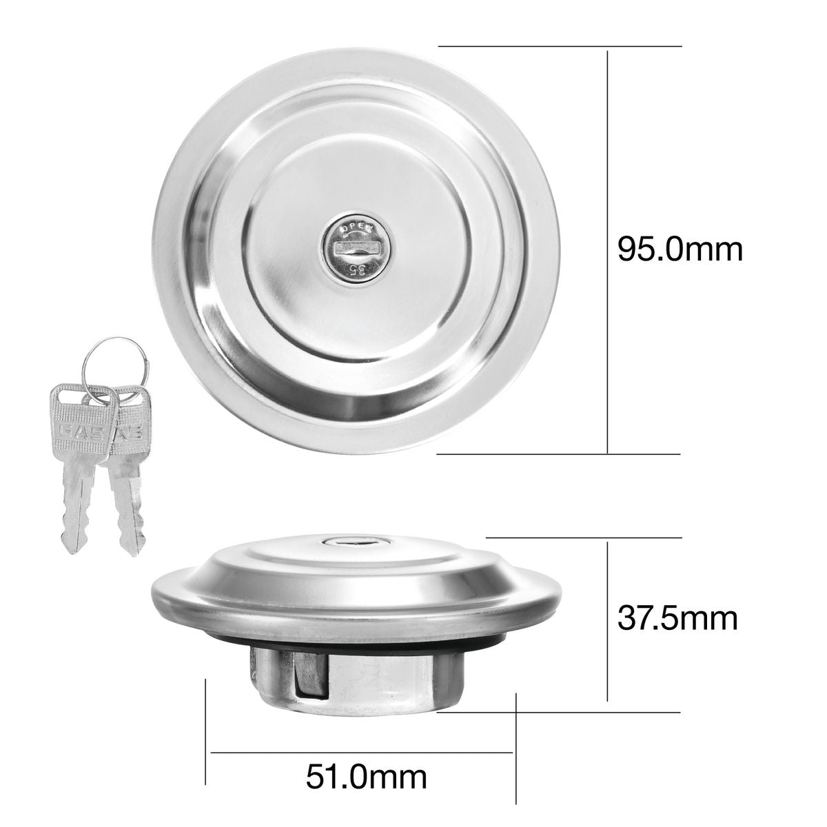 Tridon Locking Fuel Cap TFL200V