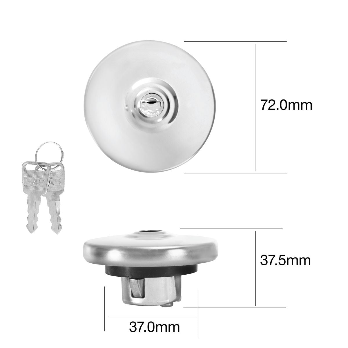 Tridon Fuel Cap (Locking) TFL222V