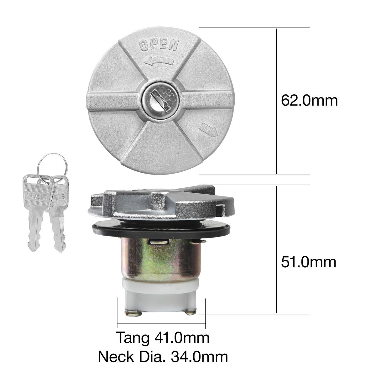Tridon Locking Fuel Cap TFL302
