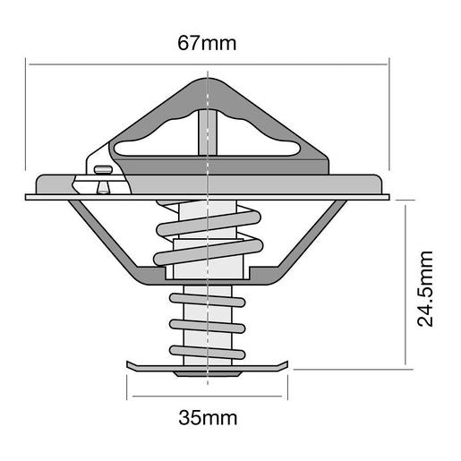 Tridon Thermostat (High Flow) TT304-192