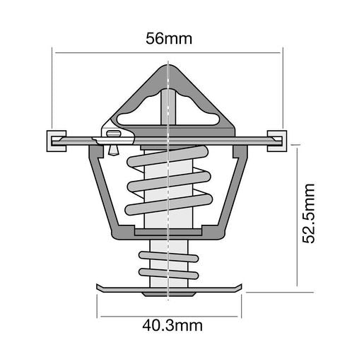 Tridon Thermostat (High Flow) TT523-187