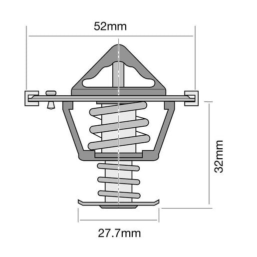 Tridon Thermostat (High Flow) TT528-180