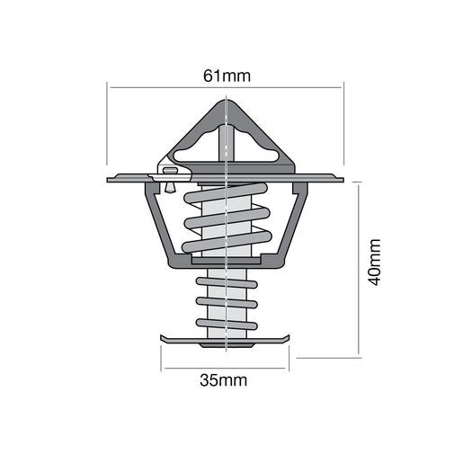 Tridon Thermostat Blister Pack (High Flow) TT655-160