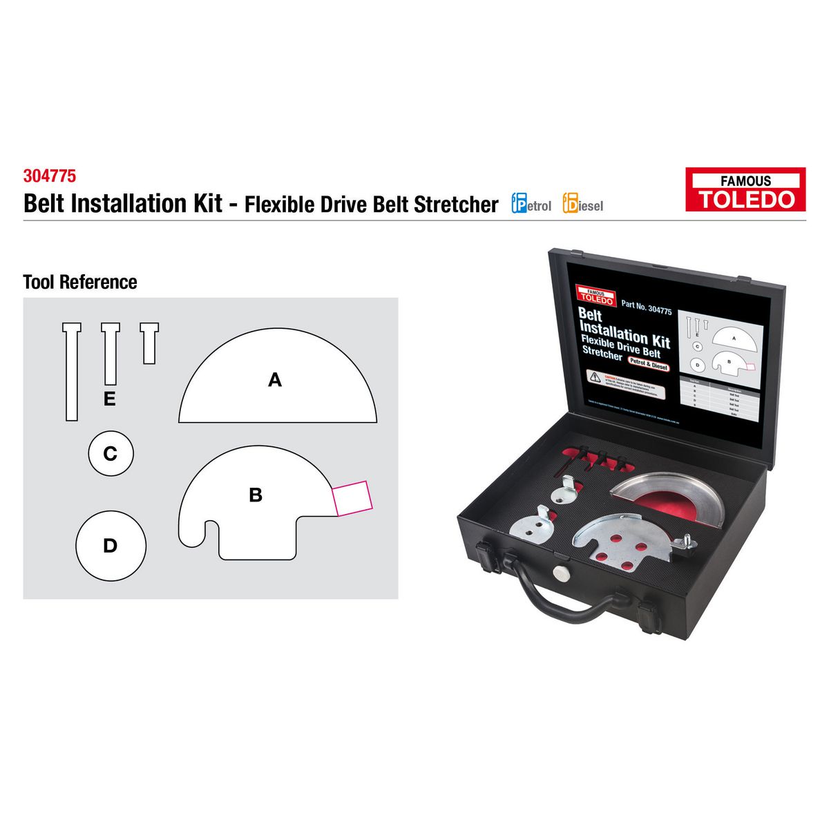 Toledo Belt Installation Kit 304775