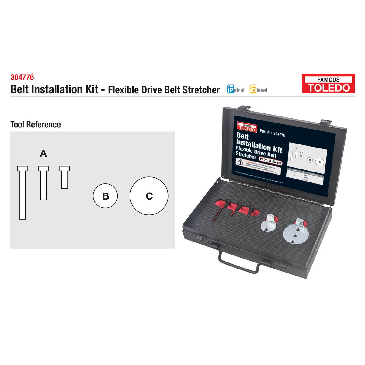 Toledo Belt Installation Kit 304776