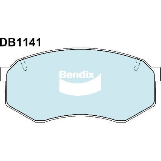 Bendix 4x4 Brake Pad Set Front DB1141 -4WD