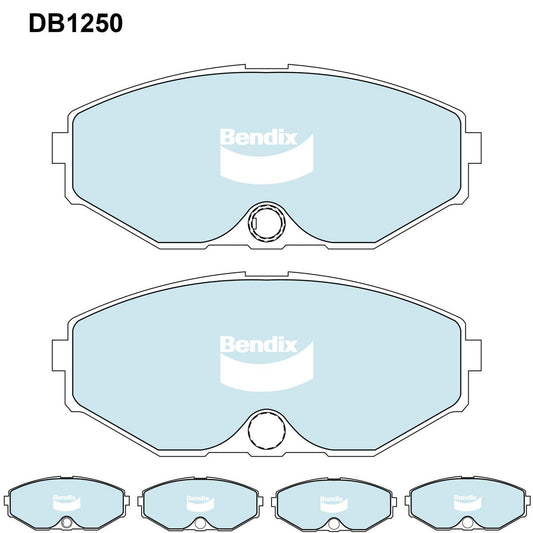 Bendix General CT Brake Pad Set Front DB1250 GCT