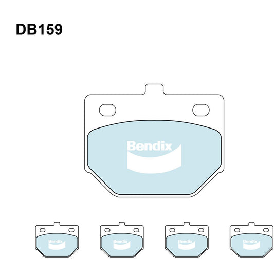 Bendix General CT Brake Pad Set Front DB159 GCT