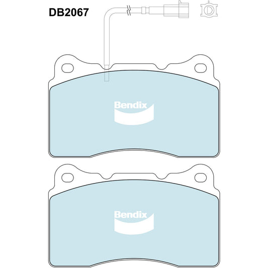 Bendix General CT Brake Pad Set Front DB2067 GCT