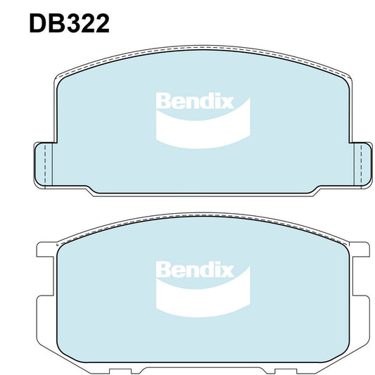 Bendix General CT Brake Pad Set Front DB322 GCT