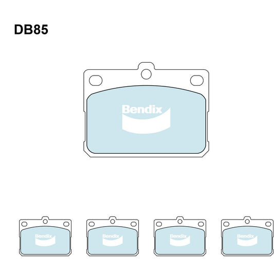 Bendix General CT Brake Pad Set Front DB85 GCT