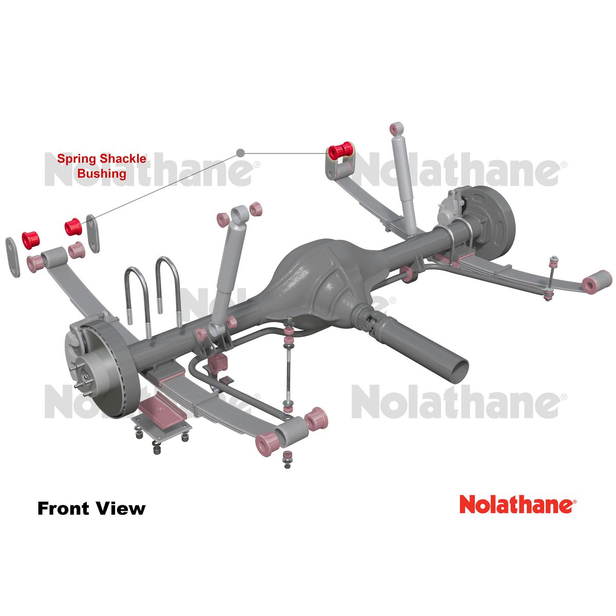 Nolathane Spring Eye & Shackle Bush Kit 47022