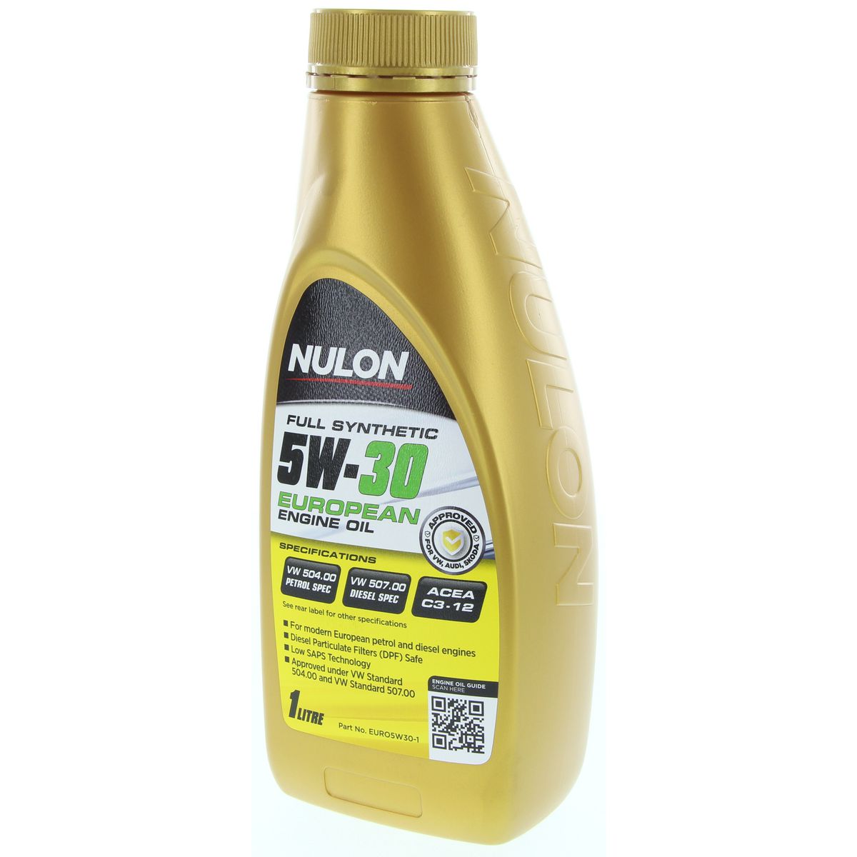 Nulon Full Synthetic Euro Engine Oil 5W-30 1L