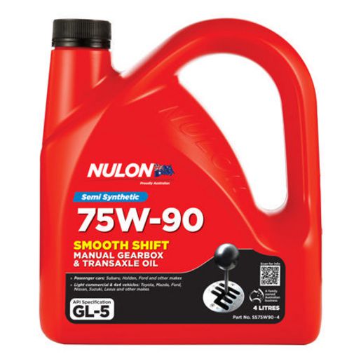 Nulon 75W90 Gearbox and Transaxle Oil Smooth Shift 4L