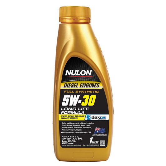 Nulon Full Synthetic Diesel Formula Long Life Engine Oil 5W-30 1L