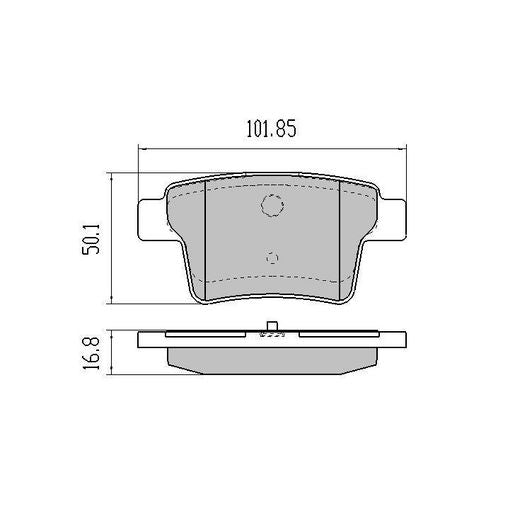 RDA GP Max Brake Pad Set Rear RDB1930