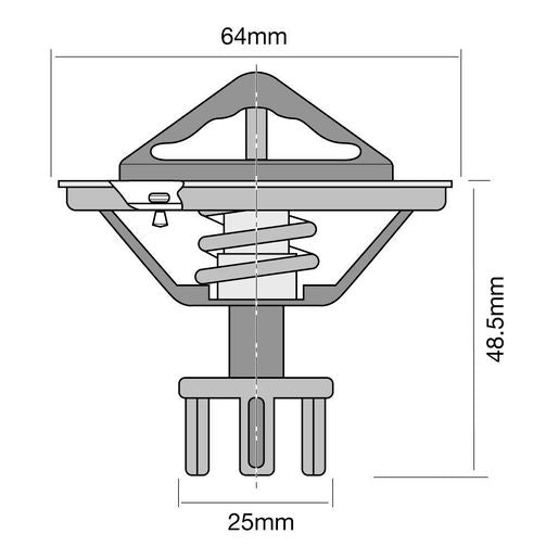 Tridon Thermostat (High Flow) TT268-160