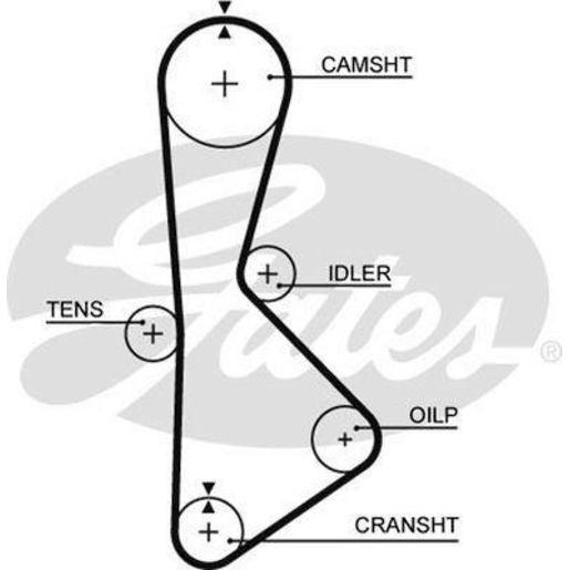 Gates Timing Belt T233