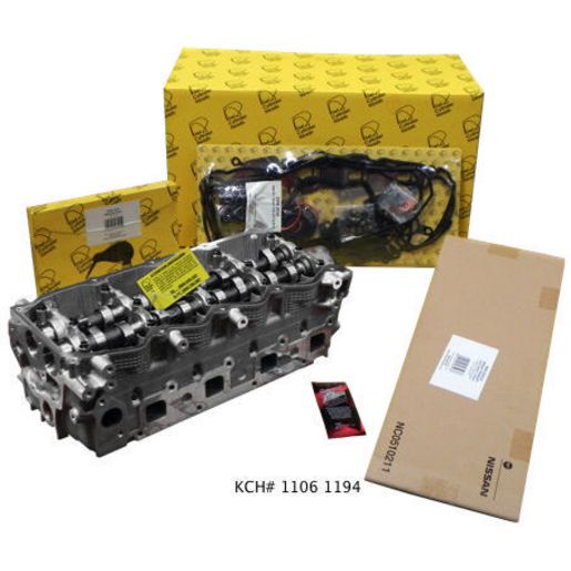 Kiwi Complete Cylinder Head Kit for Nissan YD25DDTi 4-Inlet Port (Non Common Rail) 11061194