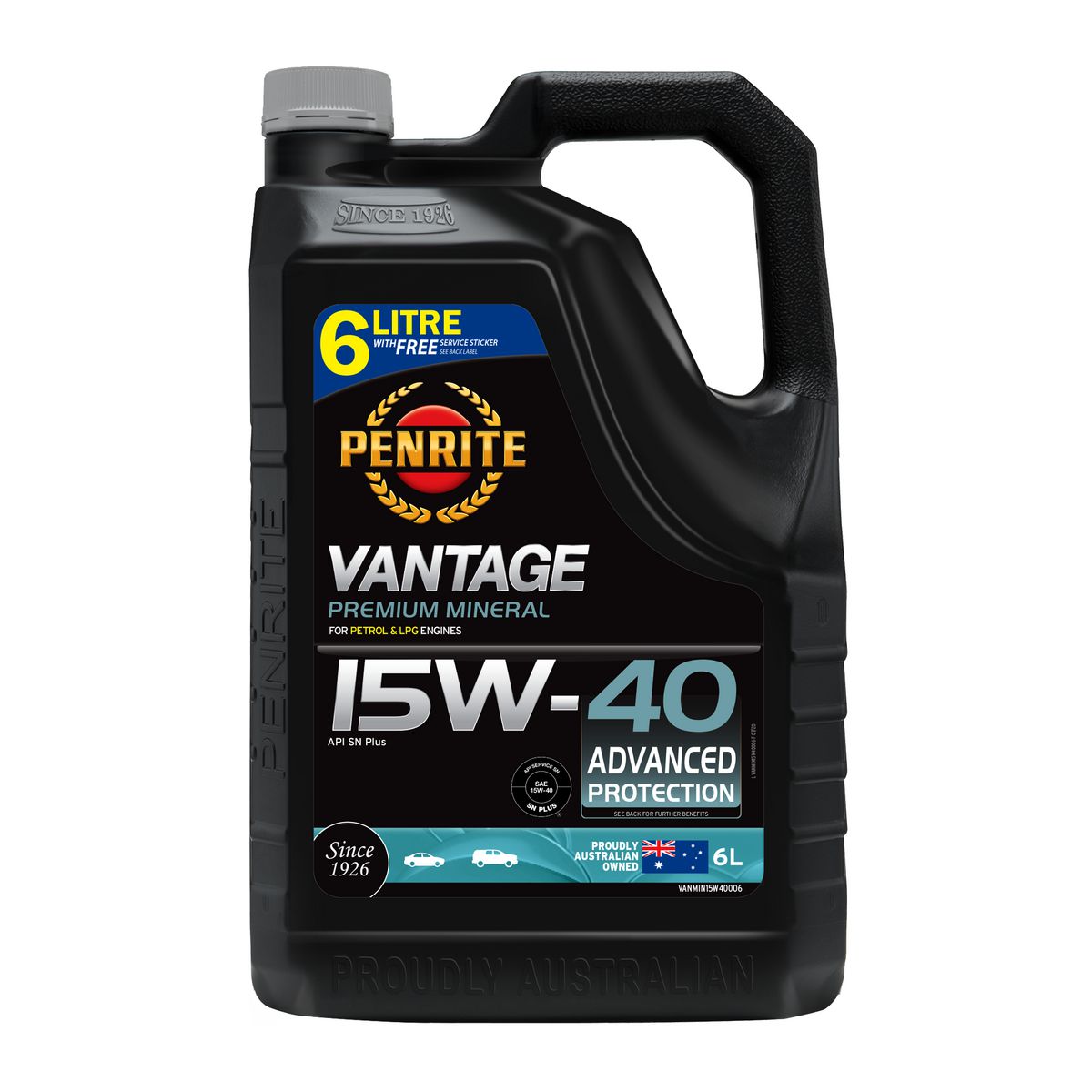 Penrite Vantage Premium Mineral 15W-40 Engine Oil 6L