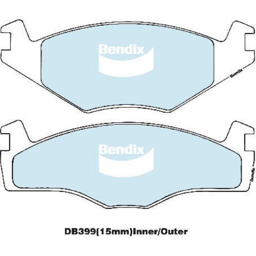 Bendix EURO Brake Pad Set Front DB399 EURO+