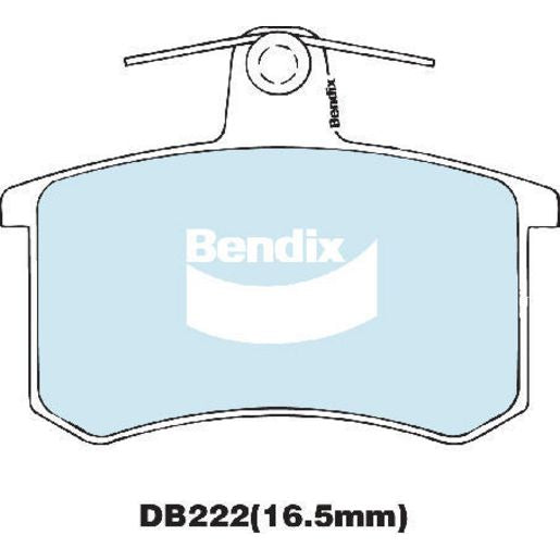 Bendix EURO Brake Pad Set Rear DB222 EURO+