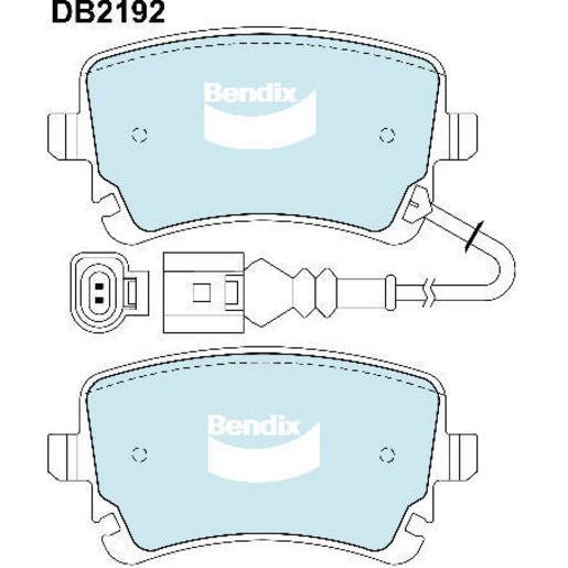 Bendix EURO Brake Pad Set Rear DB2192 EURO+