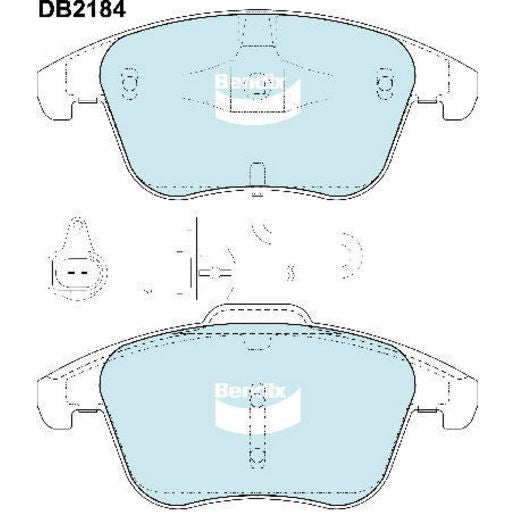 Bendix EURO Brake Pad Set Front DB2184 EURO+