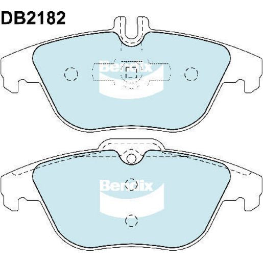 Bendix EURO Brake Pad Set Rear DB2182 EURO+