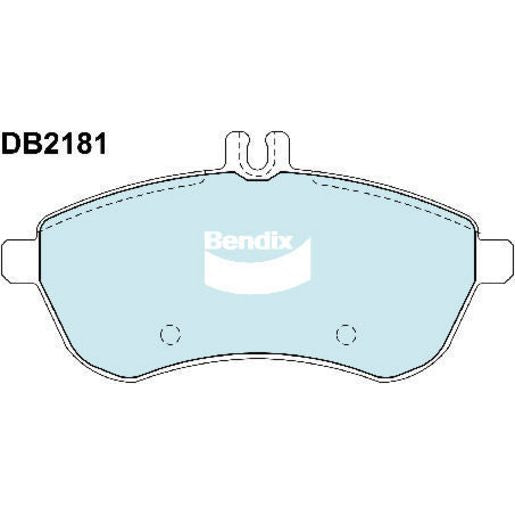 Bendix EURO Brake Pad Set Front DB2181 EURO+