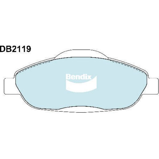 Bendix EURO Brake Pad Set Front DB2119 EURO+