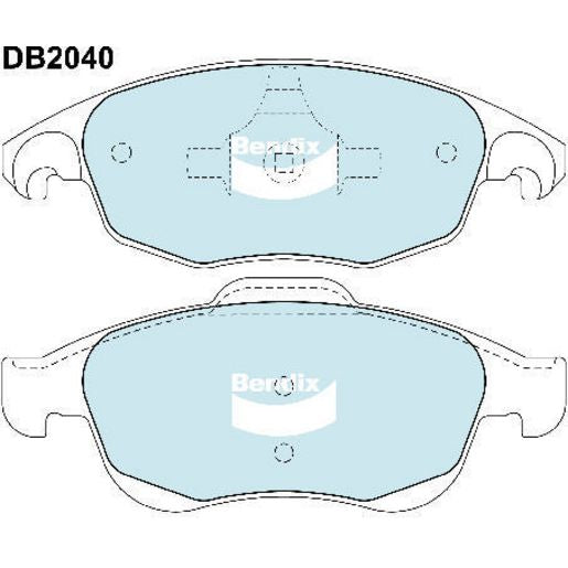 Bendix EURO Brake Pad Set Front DB2040 EURO+