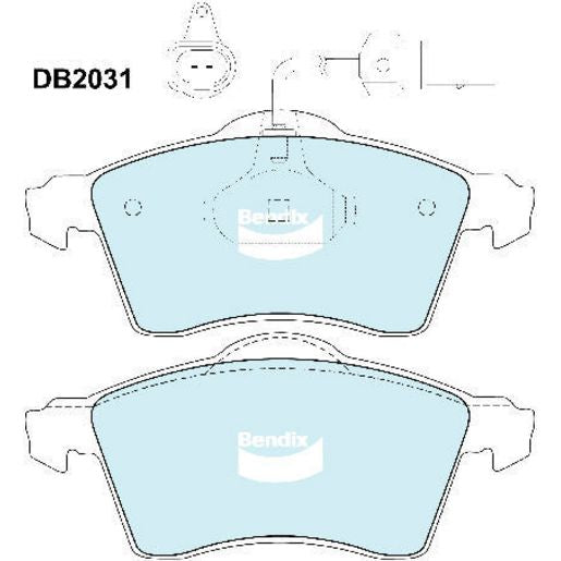 Bendix EURO Brake Pad Set Front DB2031 EURO+