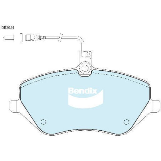Bendix EURO Brake Pad Set Front DB2024 EURO+