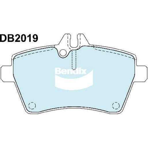 Bendix EURO Brake Pad Set Front DB2019 EURO+
