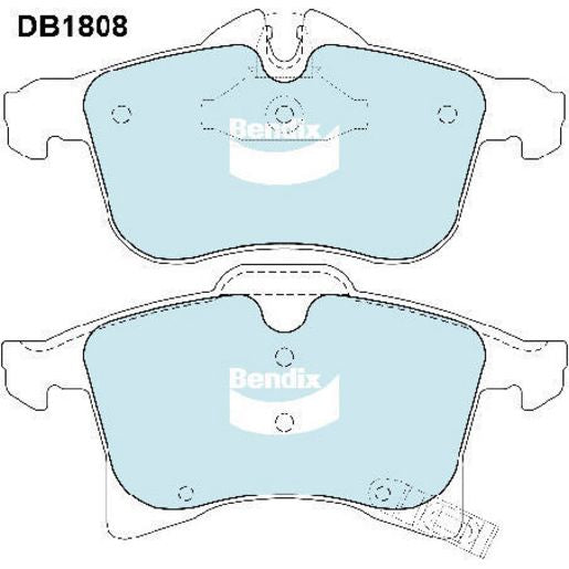 Bendix EURO Brake Pad Set Front DB1808 EURO+