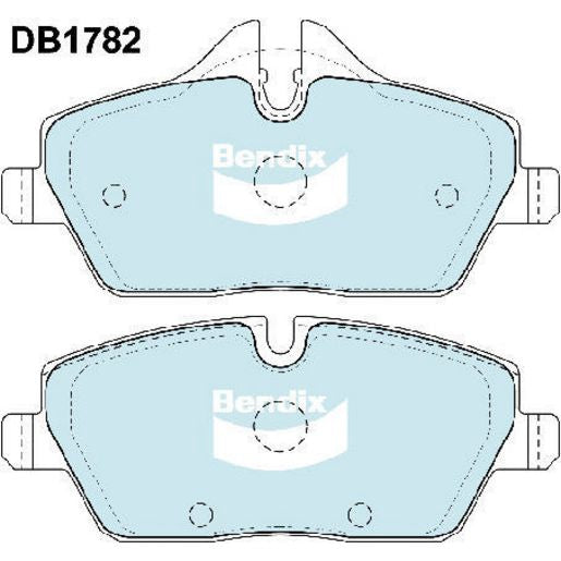 Bendix EURO Brake Pad Set Front DB1782 EURO+