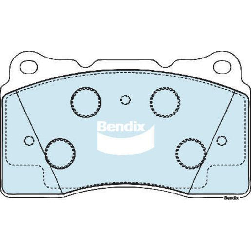 Bendix EURO Brake Pad Set Front DB1695 EURO+