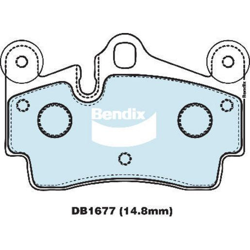 Bendix Ultimate Brake Pad Set Rear DB1677 ULT