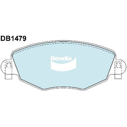 Bendix EURO Brake Pad Set Front DB1479 EURO+