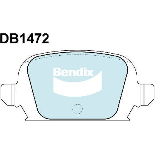 Bendix EURO Brake Pad Set Rear DB1472 EURO+