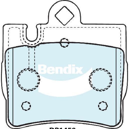 Bendix EURO Brake Pad Set Rear DB1458 EURO+