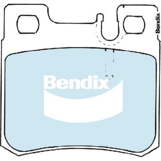 Bendix EURO Brake Pad Set Rear DB1321 EURO+
